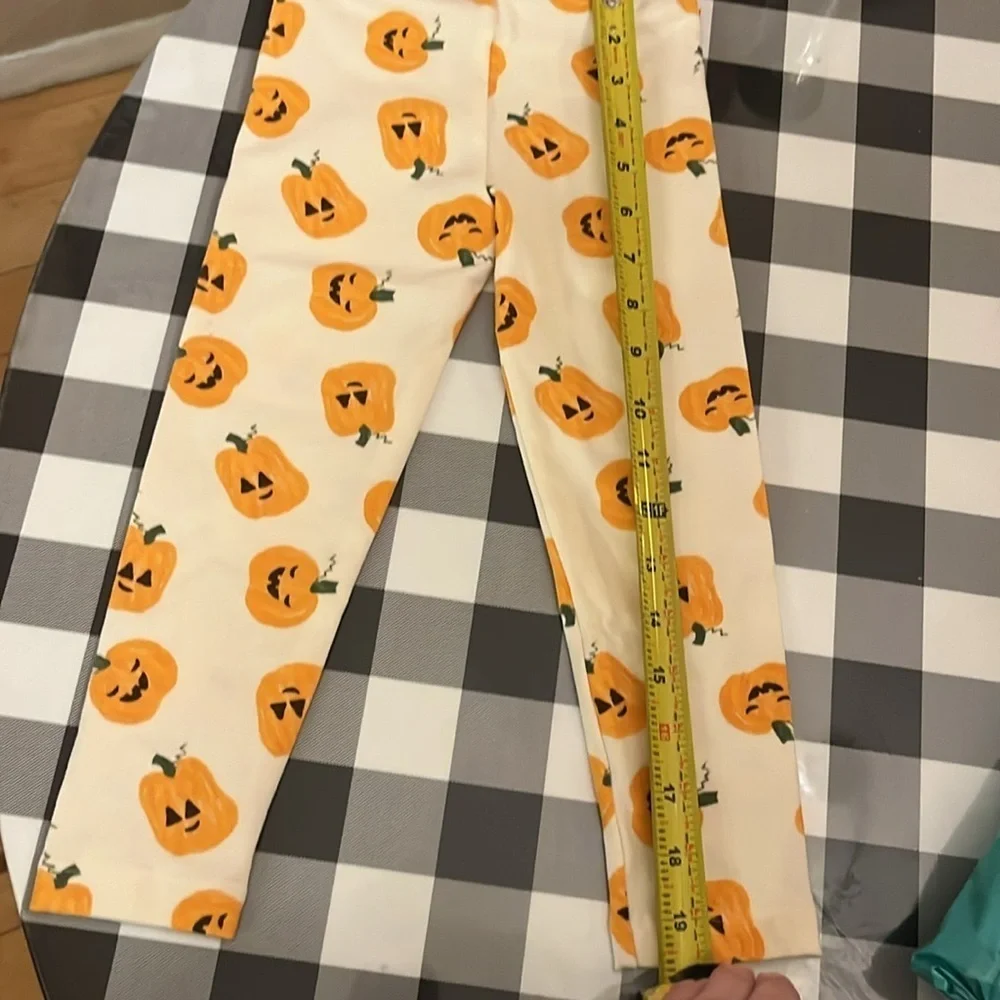 New Old Navy Toddler’s Girls Leggings pumpkin Jack o Lantern Size 3T NWT